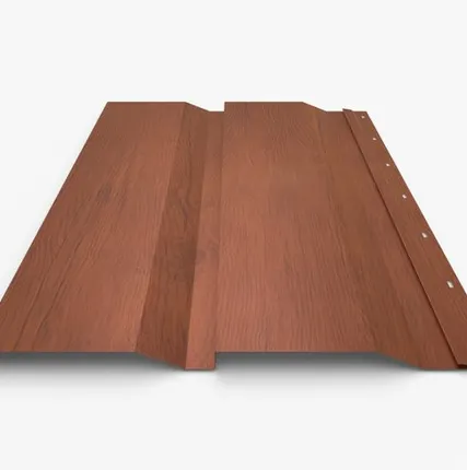 Фото №0 Сайдинг Металлический сайдинг «Корабельная доска» покрытие 3D gold Россия Россия, 0.45-0.5 мм