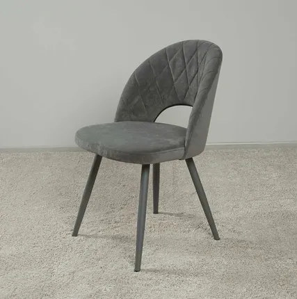 Фото №0 Стул Велюр Статус Десерт серый