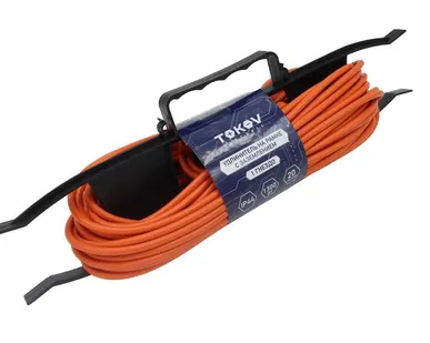 фото Удлинитель-шнур на рамке 1х20м с заземл. 6А IP44 3х0.75 с защ. крышкой TOKOV ELECTRIC TKE-SR20-075-Z