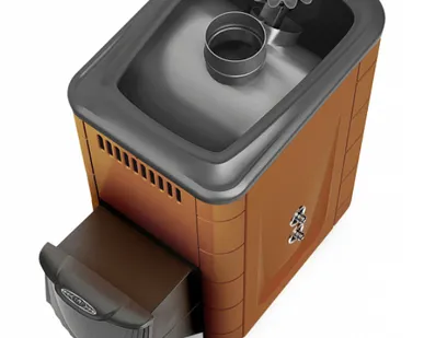 фото Банная печь ТМФ Ангара 2012 Inox ДА ЗК ТО терракота