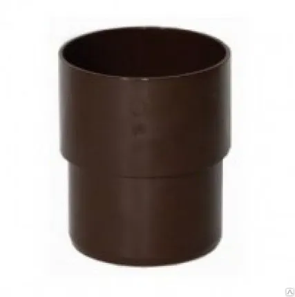 Фото №0 Муфта трубы, коричневый VERAT (соединитель трубы)