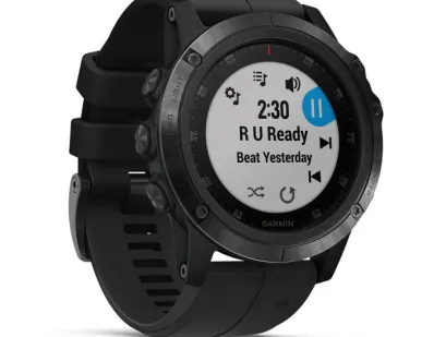 фото Часы Garmin Fenix 5X Plus Sapphire черный с черным ремешком Россия