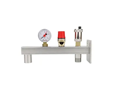 фото Группа безопасности расширительного бака Varmega VM16401, 3/4", сталь, до 50 кВт консоль
