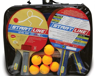 фото Набор START LINE: 4 Ракетки Level 200, 6 мячей Club Select,сетка