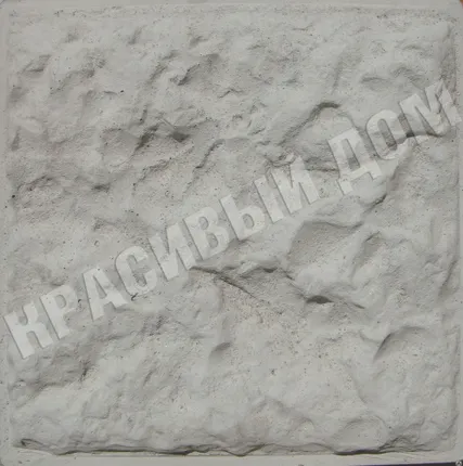 Фото №0 Плитка фасадная, цокольная, бетонная "Дикий камень", 285х285, цвет серый