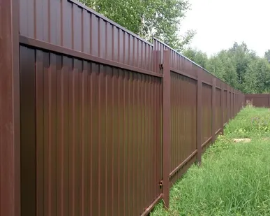 фото Установка забора