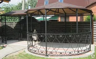 фото Беседки из поликарбоната.