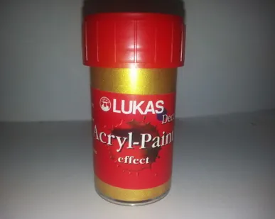 фото Краска золотая акриловая для камня LUKAS