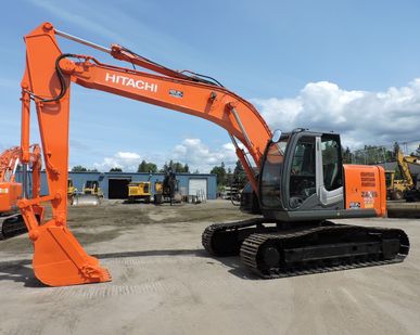 фото Аренда экскаватора с грейфером Hitachi zx 225