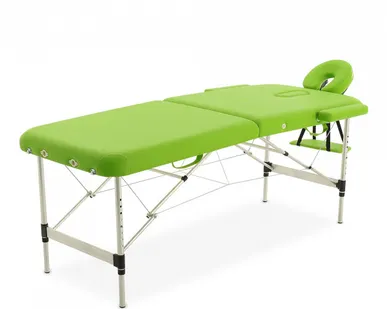 фото Стол массажный складной JFAL01A 2-х секционный, цвет фисташковый MedMos