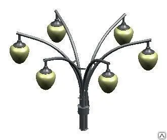 фото Кронштейн парковый для шести светильников 1.С6-1.4-1.25-/60