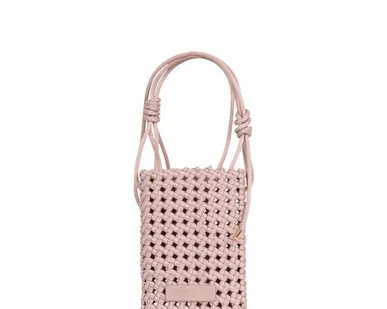 фото Розовая плетеная сумка-чехол TJ COLLECTION YD 5100825 PNA