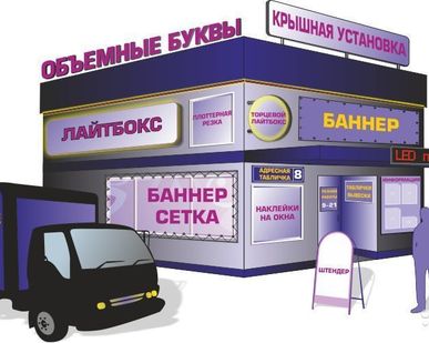 фото Изготовление размещение наружной рекламы: вывески, навигация, объемные