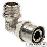 фото Пресс уголок с переходом на наружную резьбу VALTEC 16х1/2"