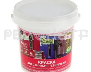 фото Краска вд  2,4кг резиновая эласт (белый) Master Good (4) П