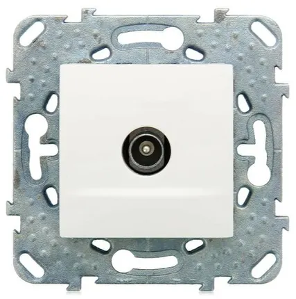 Фото №0 Механизм розетки TV 1-м СП UNICA TOP белый