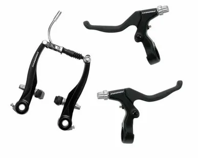 фото Тормоза V-brake + ручки PROMAX 360854+360859