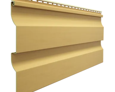 фото Сайдинг Docke Корабельный брус D4.5D Манго Деке Premium виниловый