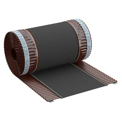 Фото №0 Аэроэлемент конька кровли Ventakrov длина 5м ширина 30см коричневый