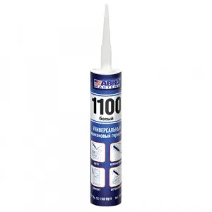 Фото №0 Силикон "ABRO MASTERS" санитарный нейтральный белый 280 мл.