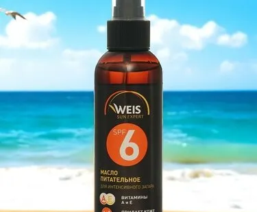фото Питательное масло для интенсивного загара Weis SPF-6, 150мл