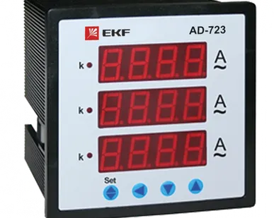 фото Амперметр AD-723 9999А класс точности 0,5 72*72мм
