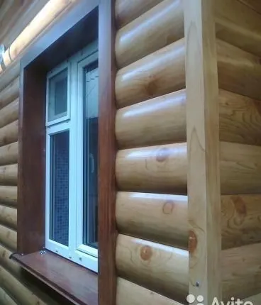 Фото №0 Металлосайдинг имитация бревна