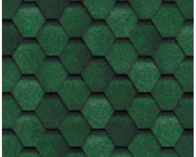 фото Гибкая черепица Кадриль Соната зеленый бленд /3м2/