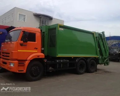 фото МС-25К на шасси КАМАЗ65115мусоровоз с порталом(навеска Katmerciler 18+1,5м3