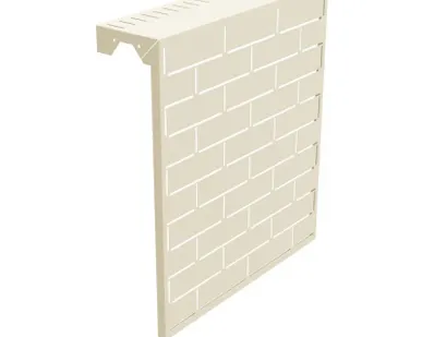 фото Экран для радиатора 610х540х150 мм, цвет Слоновая кость (RAL 1015)