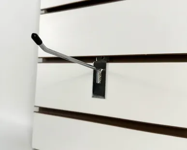 фото Крючок металлический на экономпанель 150мм, d.5мм, с наконечником, хром