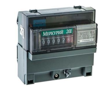 фото Электросчетчик МЕРКУРИЙ 201.6 230V 80A однотарифный однофазный