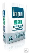 фото Бергауф Mosaik Клей белый для мозайки и прозр. плитки 25кг