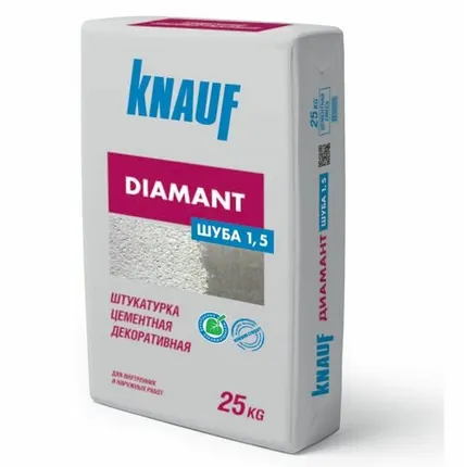 Фото №0 Штукатурка Кнауф Диамант Шуба 1,5мм 25кг