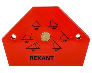 фото Угольник-держатель магнитный для сварки на 6 углов усилие 11.3кг Rexant 12-4831