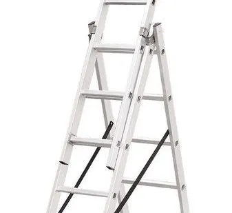 фото Лестница тройная приставная (3 секции по 7 стуненей ) LA3107 ( 2-4,2м )