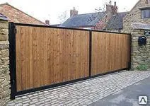 Фото №0 Лист профилированный С-8 для забора и стен  рисунок светлое дерево 0,5 тол.