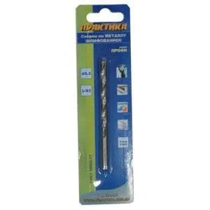 Фото №0 Сверло по металлу Практика Р6М5 5,5*93мм, арт. 033-253