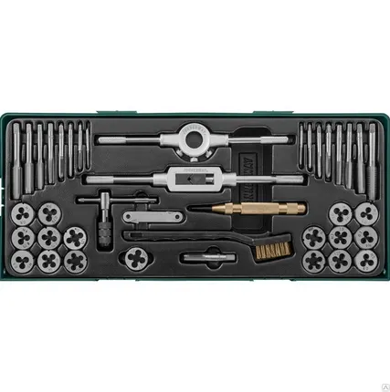 Фото №0 AG10001SP Набор метчиков и плашек с аксессуарами 40 предметов (ложемент)