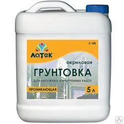 Фото №0 Грунтовка глубокого проникновения "Латек"