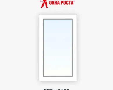 фото Пластиковое окно Евролайн 82 1-створчатое глухое 870х1450мм