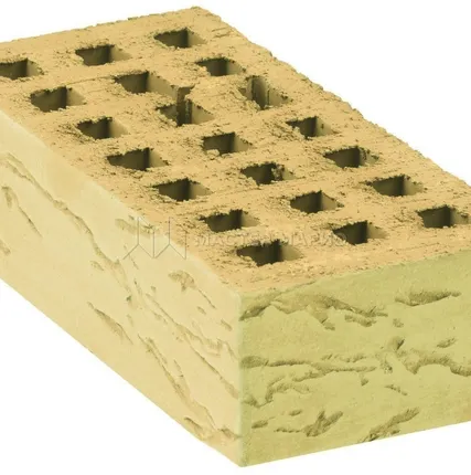 Фото №0 Кирпич лицевой керамический «Слоновая кость» «Грецкий орех» пустотелый одинарный