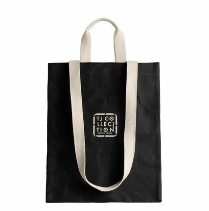 Фото №0 Черная сумка-шоппер в стиле унисекс TJ COLLECTION YX 8410025 BLA