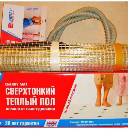 Фото №0 Нагревательный мат, Energy, Mat 165 Вт/м2 260 Вт, 1.6 м2, 320х50 см, длина кабеля 3.2 м