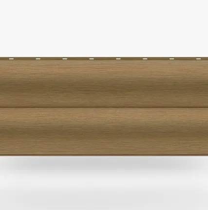 Фото №0 Сайдинг Металлический сайдинг «Бревно» покрытие 3D темный бук Россия, эконом, 0.4-0.45 мм