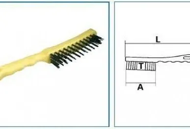 фото Ручная щётка по металлу (плоская или гофрированная проволока)