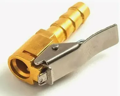 фото Наконечник насоса "евро-зажим" 6 мм (латунь)