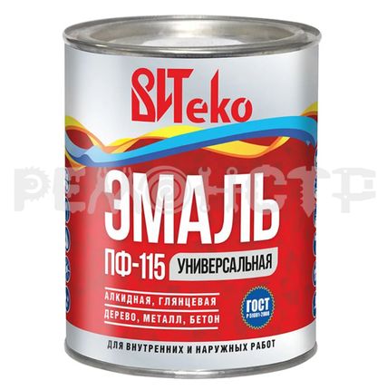 Фото №0 Эмаль ПФ-115  0,8кг вишня ВИТЕКО (14/700) П