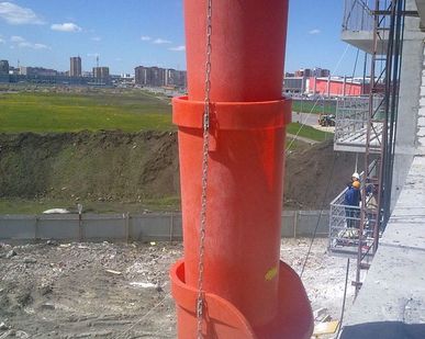 фото Мусоросброс строительный для сброса строительного мусора - комплект 15м