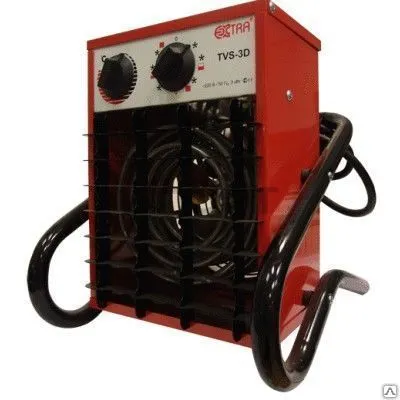 Фото №0 Тепловая пушка EXTRA TVS 3D мощность 1500/3000Вт, 470м3/час, 220В